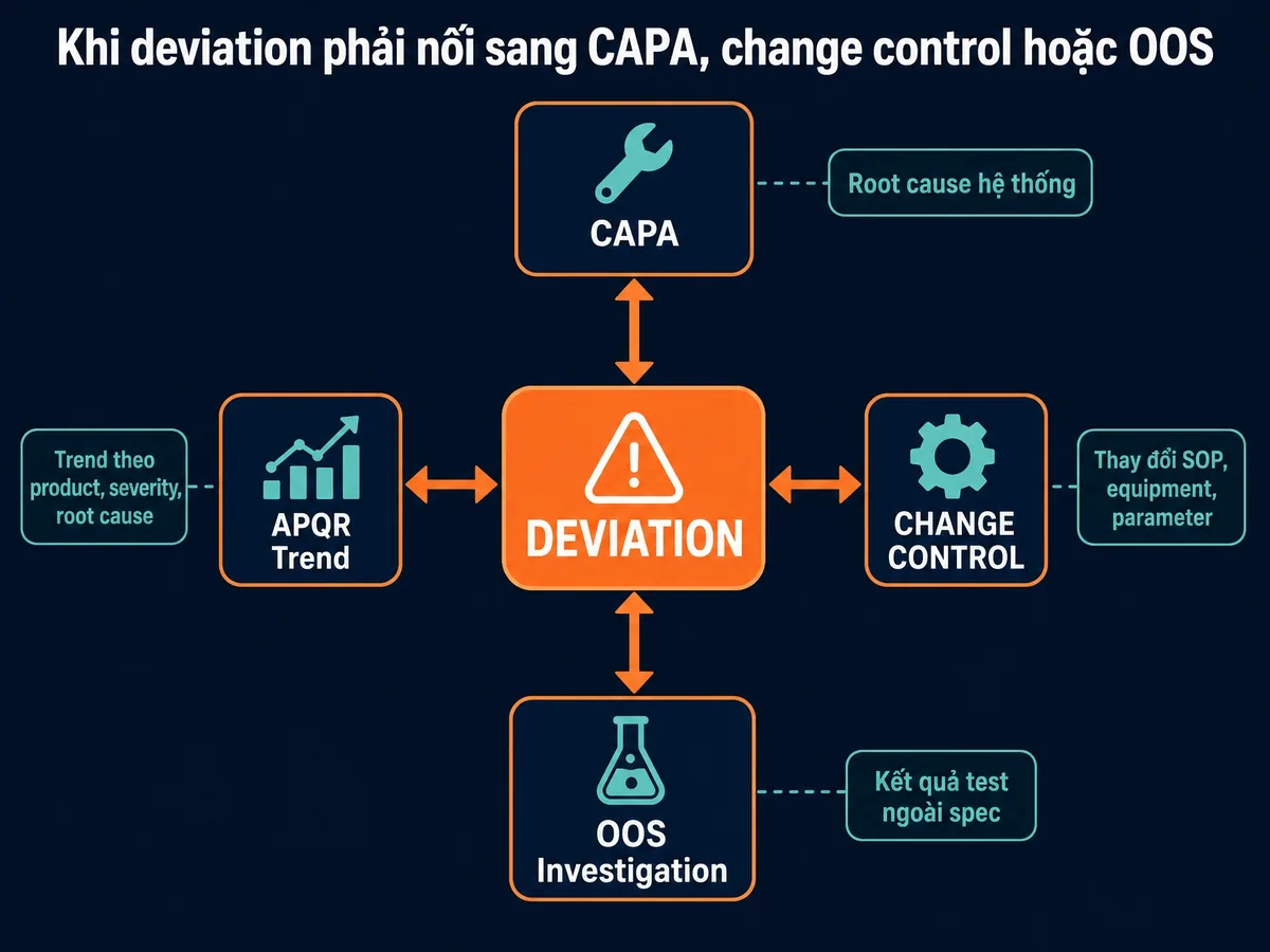 Deviation Lifecycle Deviation Management GMP: Phân loại, Điều tra & Batch Impact | Phạm Đức ...