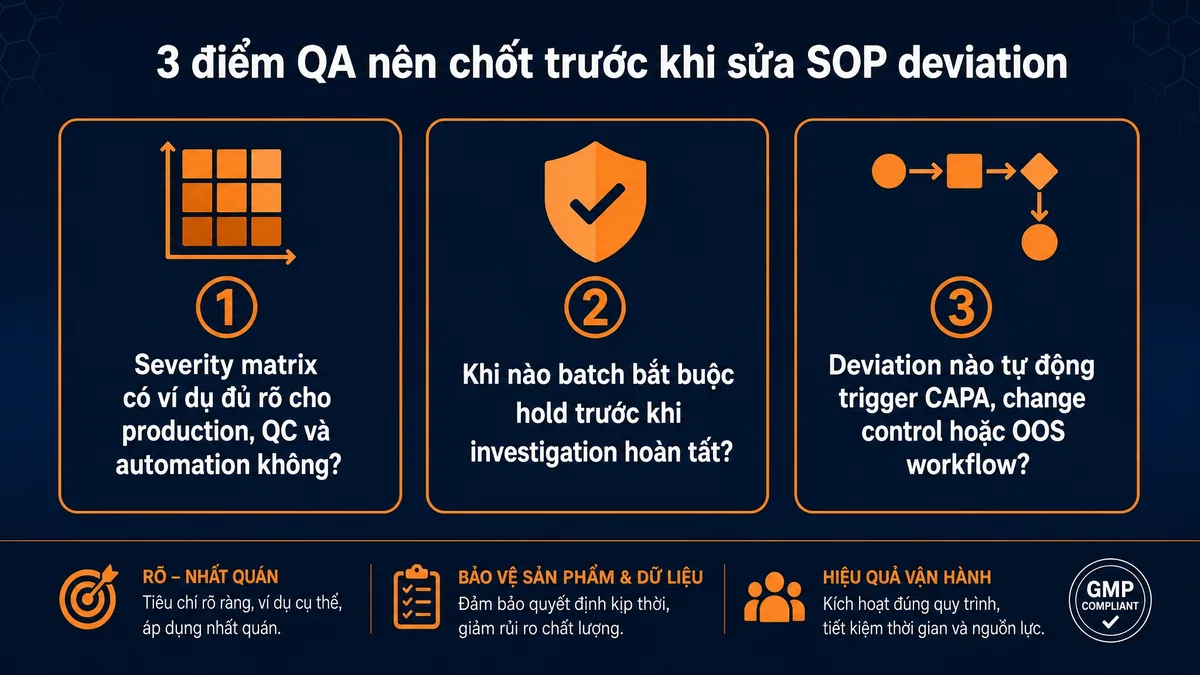 Deviation Management GMP: Phân loại, Điều tra & Batch Impact | Phạm Đức ...