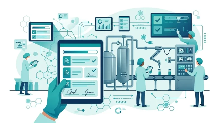 Hình minh họa: EBR là gì — hồ sơ lô điện tử Electronic Batch Record trong GMP