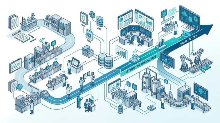 Hình minh họa: Case study lộ trình số hóa GxP từ hồ sơ lô giấy sang EBR/MES tại nhà máy dược Việt Nam